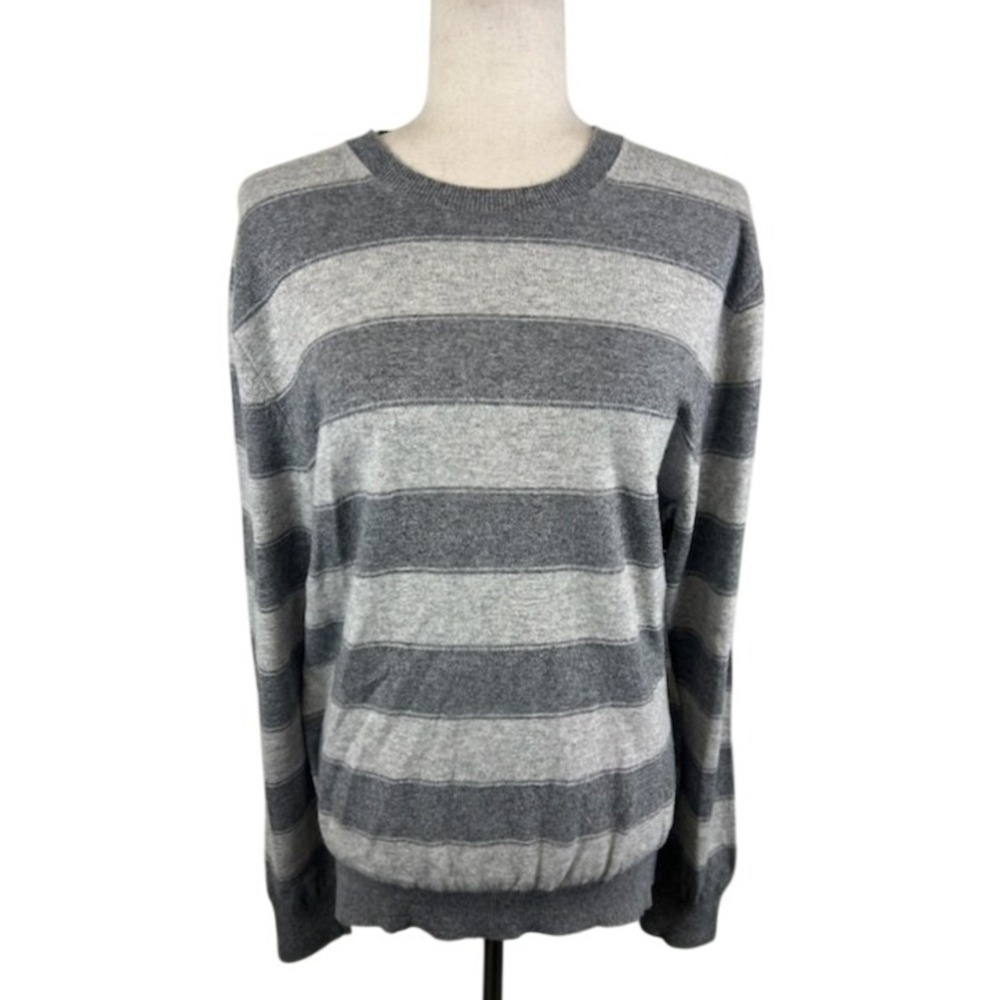 Banana Republic Striped Sweater Men's Size Large‎ Luxury Cashmere Designer Blend